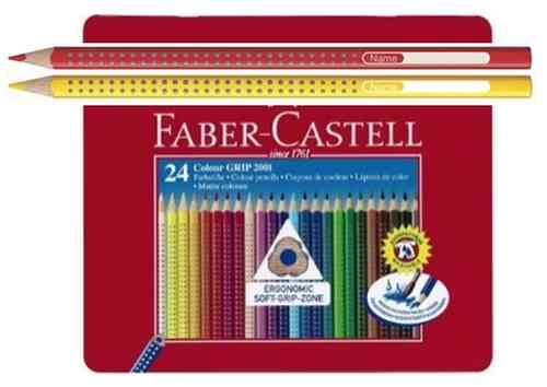 LÁPICES FABER CASTELL GRIP 2001  Box 24 Colores